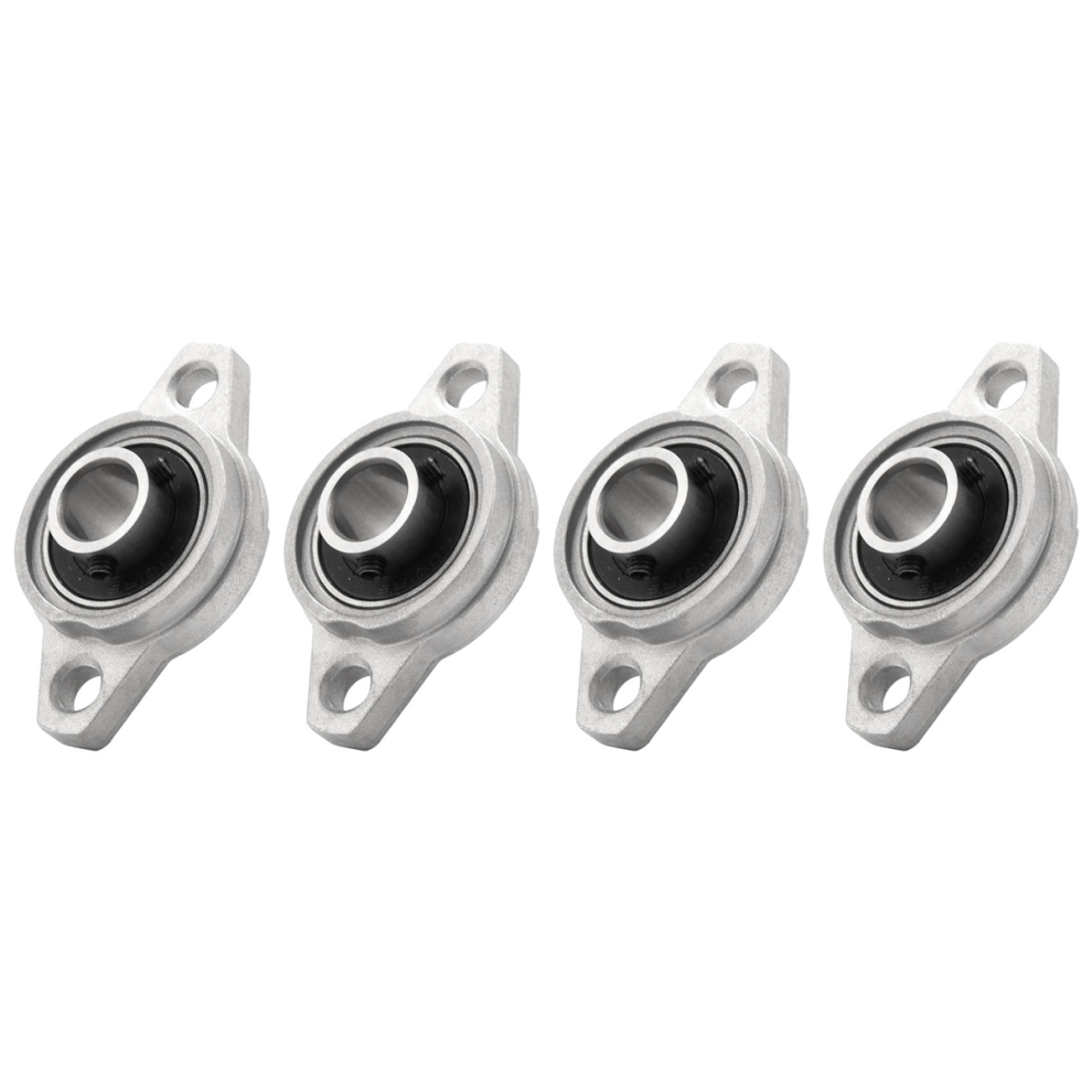 4Pcs Kfl001 12Mm Zinc Alloy Self Aligning Pillow Block Flange Bearing Rhombic Housing 4852097261965