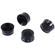 4 stuks elektrische gitaar Top Hat-knoppen Snelheid Volume Toonregeling Compatibel met LP-stijl
