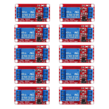 10pcs Relay Module DC 12V Board 1 Channel with Optocoupler Isolation Support High or Low Level