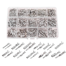 290 pezzi di connettori per terminali di cavi automobilistici da 1-3,5 mm, spine non isolate, perni di crimpatura maschi e femmine