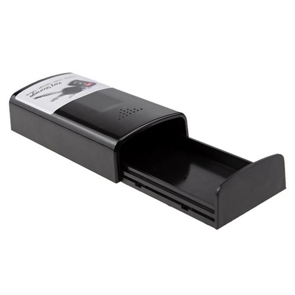 Magnetic Black Key Safe Box Car Holder Hidden Storage Outdoor Stash For Truck Home Office Travel 4852097266779