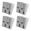 4pcs Magnesium Pencil Sharpener Survival Multi-Function Alloy 4