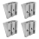 4pcs Magnesium Pencil Sharpener Survival Multi-Function Alloy 11