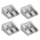 4pcs Magnesium Pencil Sharpener Survival Multi-Function Alloy 3