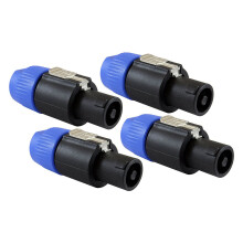 Conector de altavoz Twist Lock de 4 polos compatible con Speakon NL4FC, NL4FX, NLT4X, NL2FC - PAQUETE