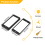 2Pcs Flat Humbucker Pickup Mounting Ring Frame ABS for Electric Guitar 10
