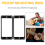 2Pcs Flat Humbucker Pickup Mounting Ring Frame ABS for Electric Guitar 8
