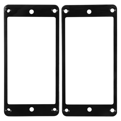 2Pcs Flat Humbucker Pickup Mounting Ring Frame ABS for Electric Guitar 2