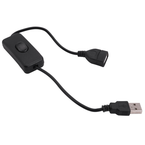 Cable de extensión USB A macho a hembra con interruptor de encendido/apagado