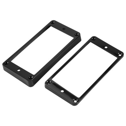 2Pcs Flat Humbucker Pickup Mounting Ring Frame ABS for Electric Guitar 1