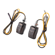 2 pezzi indicatori di direzione universali a LED neri mini minuscoli per moto