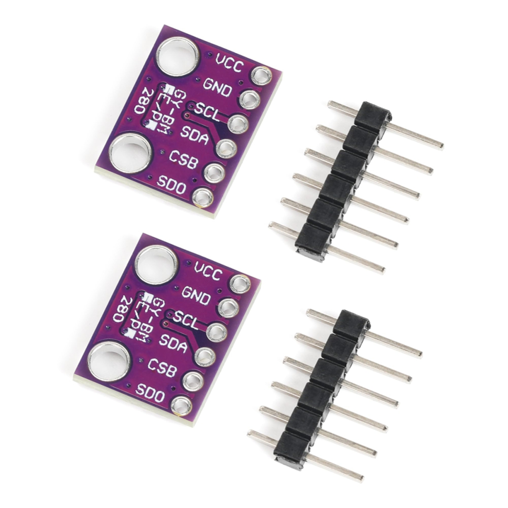 2Pcs Bme280 3.3V Sensor Module Atmospheric Pressure Temperature Humidity Sensors I2c Spi Breakout -Bme280 4852097274385