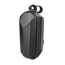 Bolsa frontal universal de 4 l totalmente impermeable para patinete eléctrico, bicicleta, coche, carcasa rígida de EVA de alta capacidad.
