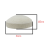 Drum Hammer Pad White Felt Semi-Circular Accessories 4