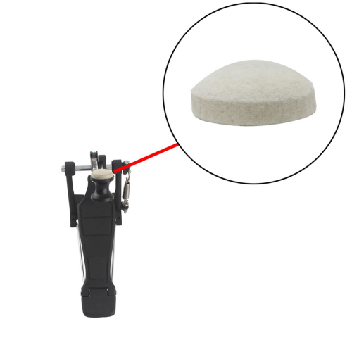 Drum Hammer Pad White Felt Semi-Circular Accessories 2