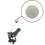 Drum Hammer Pad White Felt Semi-Circular Accessories 5