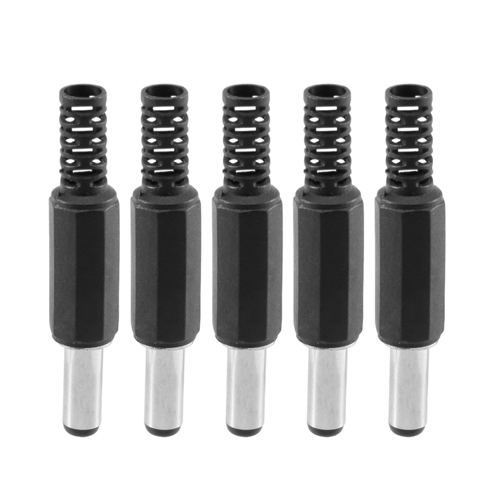 5Pcs 5.5Mm X 2.5Mm Male Jack Dc Power Plug Socket Adapter Adaptor Connector 4852097283035