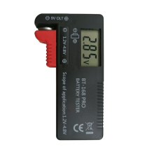 BT168 Pro Cyfrowy tester baterii, sprawdzający napięcie baterii AA, AAA, 9 V, przycisk, wiele rozmiarów, narzędzia pomiarowe