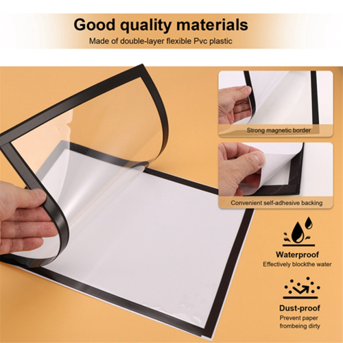 10PCS A4 Magnetic Art Frames, Self Adhesive Picture Frame Frames Display 2