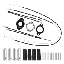 Juego completo de cables de freno Gyro para bicicleta, delanteros y traseros, con rotor giratorio, compatible con la mayoría de bicicletas BMX.