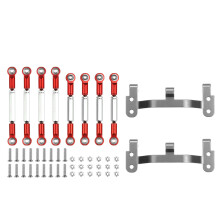 Upgrade metalen trekstangverbinding basisbeugel B1 B14 B24 C14 C24 1/16 RC auto-onderdelen accessoires, rood