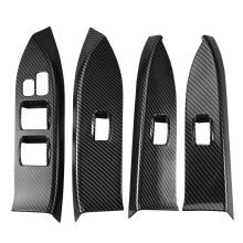 Para el panel de botones del interruptor de elevación de la ventana interior del automóvil 2007-2019, marco de moldura, accesorios decorativos