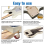 3 Piece Guitar Neck Pad, Made of Solid Maple, Protective Pad for Bolt-on 8