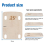 3 Piece Guitar Neck Pad, Made of Solid Maple, Protective Pad for Bolt-on 5