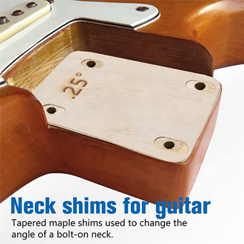 3 Piece Guitar Neck Pad, Made of Solid Maple, Protective Pad for Bolt-on 2