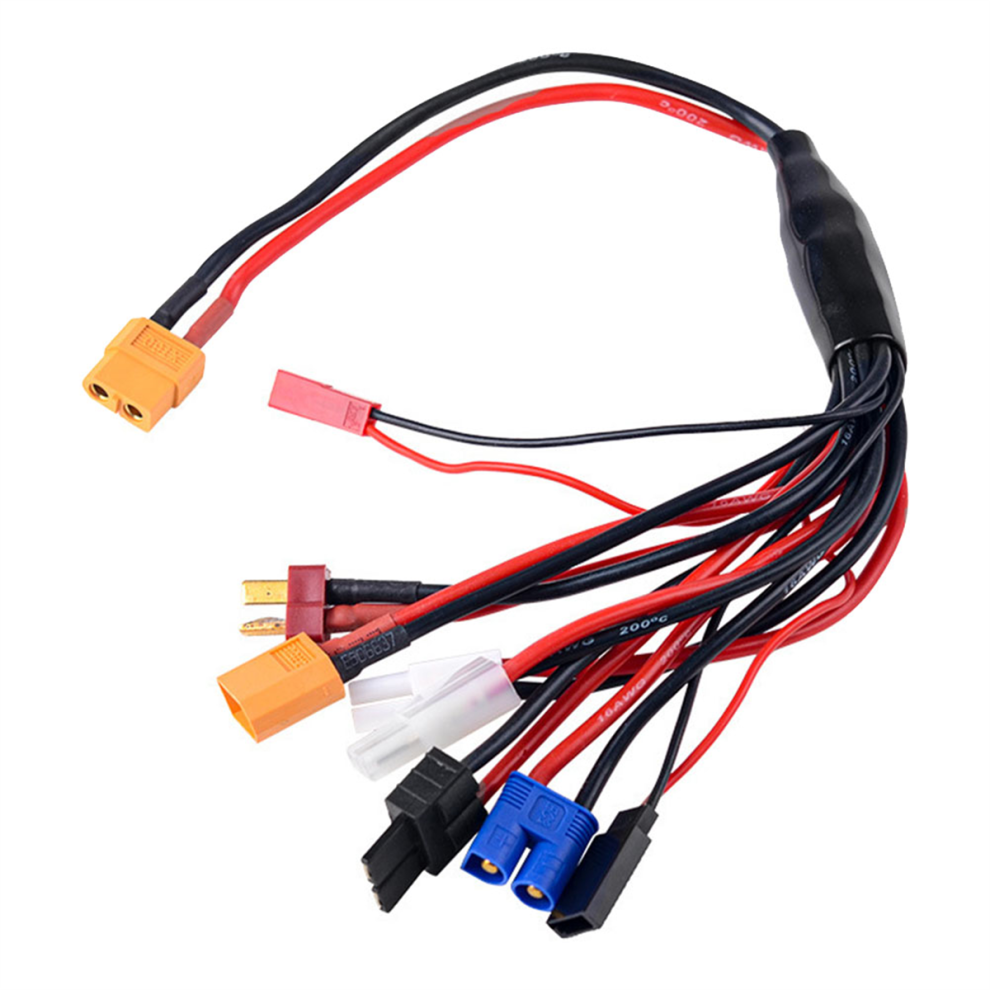 Eight In One Rc Lipo Battery Charger Splitter Cable Adapter Connector Plug To Jst T Ec3 Futabas Tamiyas 4852097286968