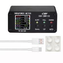 CQV-SWR120 120W SWR-vermogen staande golfmeter Hoge alarmfunctie 240 x volledig kleurendisplay FM-AM-SSB