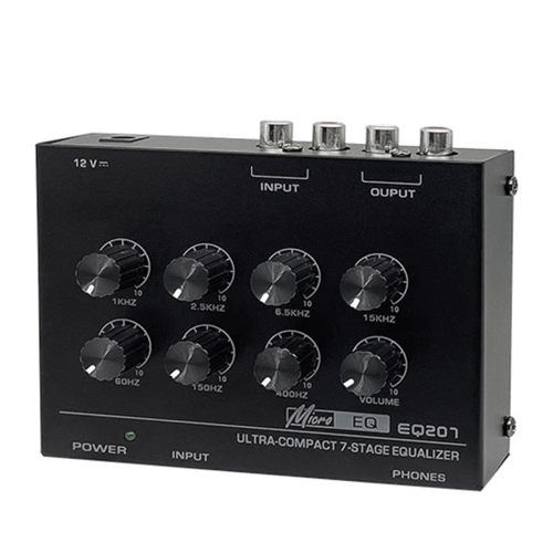 Preamp EQ207 7 Band Equalizers Sound Modifiers DC12V Power Input Audio Mixer EU Plug