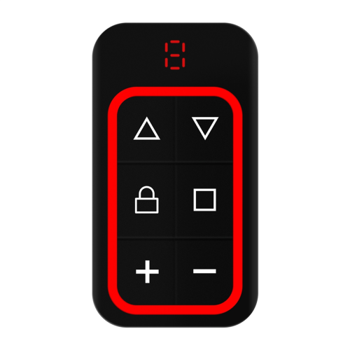 8CH Multi Frequency Garage Door Remote Control 270-868MHZ Copy Automatically Identify Red 1
