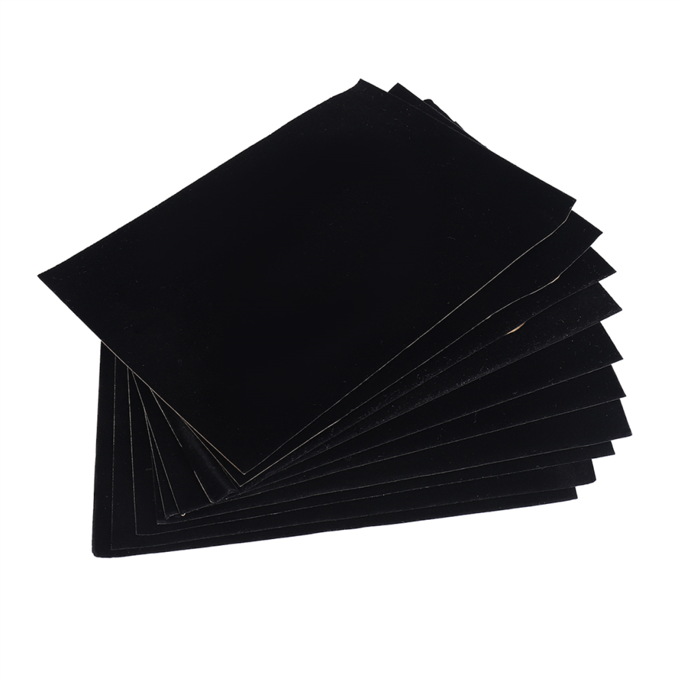 10PCS Self Adhesive Felt Fabric,Soft Velvet Drawer Liner,DIY Fabric for Art & Crafts Jewelry Box Liner,Black-image-OPC-PJZ9NBK-NEW