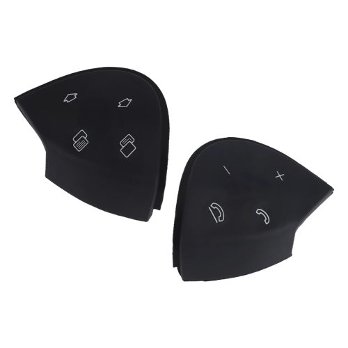 Auto-Lenkradschalter-Steuerknopf-Trimmabdeckung für E-Klasse W211 E320 E350 E550 2003-2006, Schwarz 2