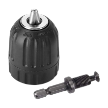 2 Pieces of Hand-Tight Chuck Set Adapter Heavy Duty 10mm Keyless Drill with Hardware Tools