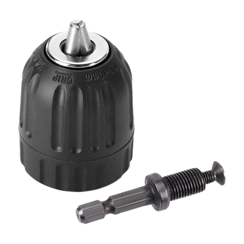 2 Stück handfester Bohrfutter-Set-Adapter, robuster 10-mm-Schnellbohrer mit Hardware-Tools