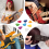 Plettri in feltro per ukulele e chitarra, 8 pezzi, multicolore 10