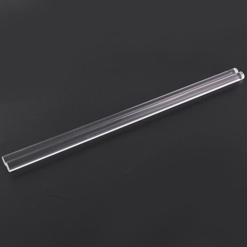 Barra estrusa in PMMA trasparente rotonda da 10 mm, 2 pezzi, lunghezza 12" 2