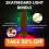 LED-Skateboard-Licht, Longboard-Lichter, passt auf alle Longboards, Fahrräder, Roller, Scheinwerfer oder Rücklichter 7