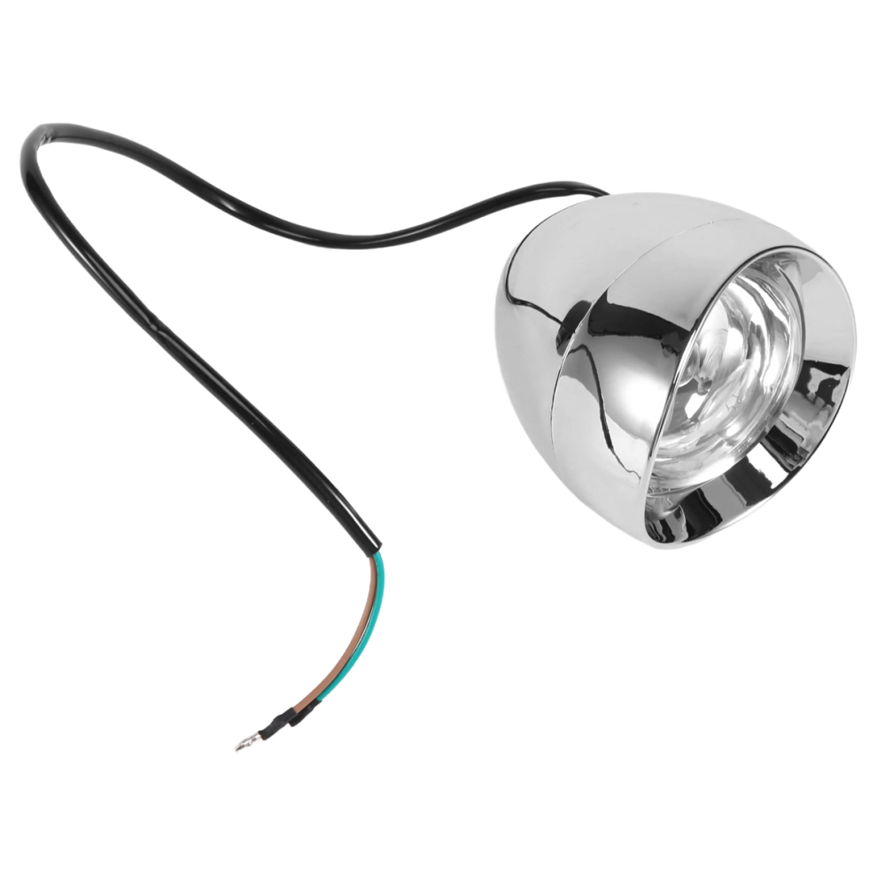 4Â³ Bike Chrome Head Spot Fog Lamp Bulb For Chopper Light/Amber 4852097213216