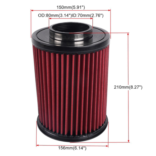70MM High Flow Car Air Filter E-2993 Cold Intake for Focus Escape -OFI106 2