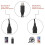 Cable divisor USB, conector macho de 2,0 A a conector hembra doble, cable cargador en Y 5