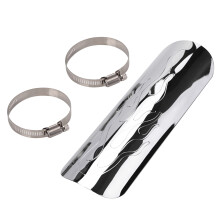 Copertura protettiva isolante termica per tubo di scarico marmitta per Chopper Thermal Silver
