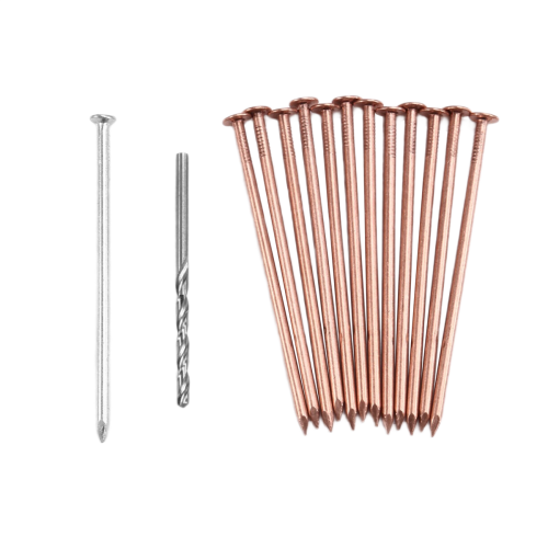 14Pcs Copper Nails Kit to Killing Trees,3.5 Inch Pure Bulk,Stump Removal Spikes Hardware for Trees