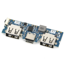Micro-USB/Type-C 5V 2.4A Dual USB 18650 Boost Batterij Oplader Board Mobiele Powerbank Accessoires voor Telefoon DIY A