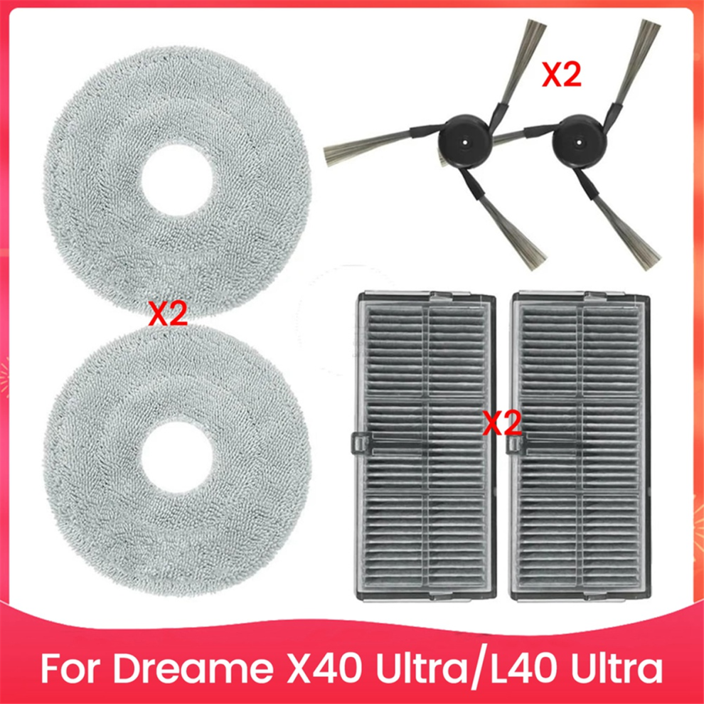 For X40 Ultra/L40 Ultra Robot Vacuum Cleaner Side Brush Filter Mop Cloth Accessories 4852514364323