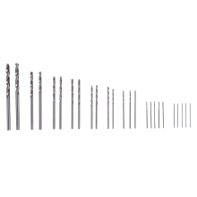 25Pc 0.5-3.0Mm Set Of Miniature Straight Shank Small Twist Drill Hole Kit