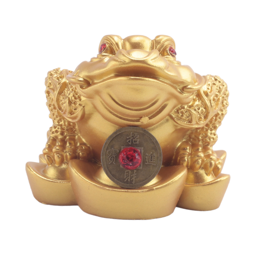 Chinese Feng Shui Money Wealth Frog Toad Coin Home Decoration Office Lucky Gifts Gold 4852514371222