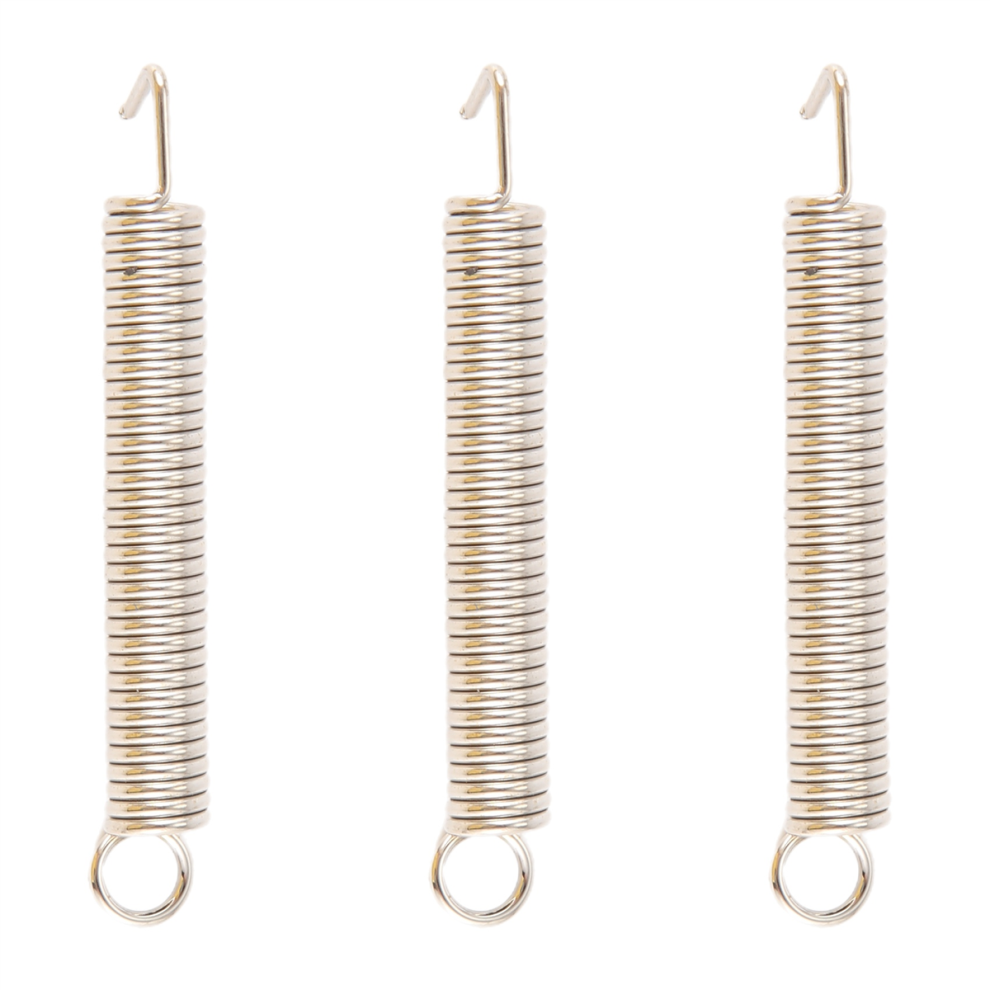 3 Pieces Steel Guitar Tremolo Bridge Tension Springs For Fenders Strat Silver 4852097222928